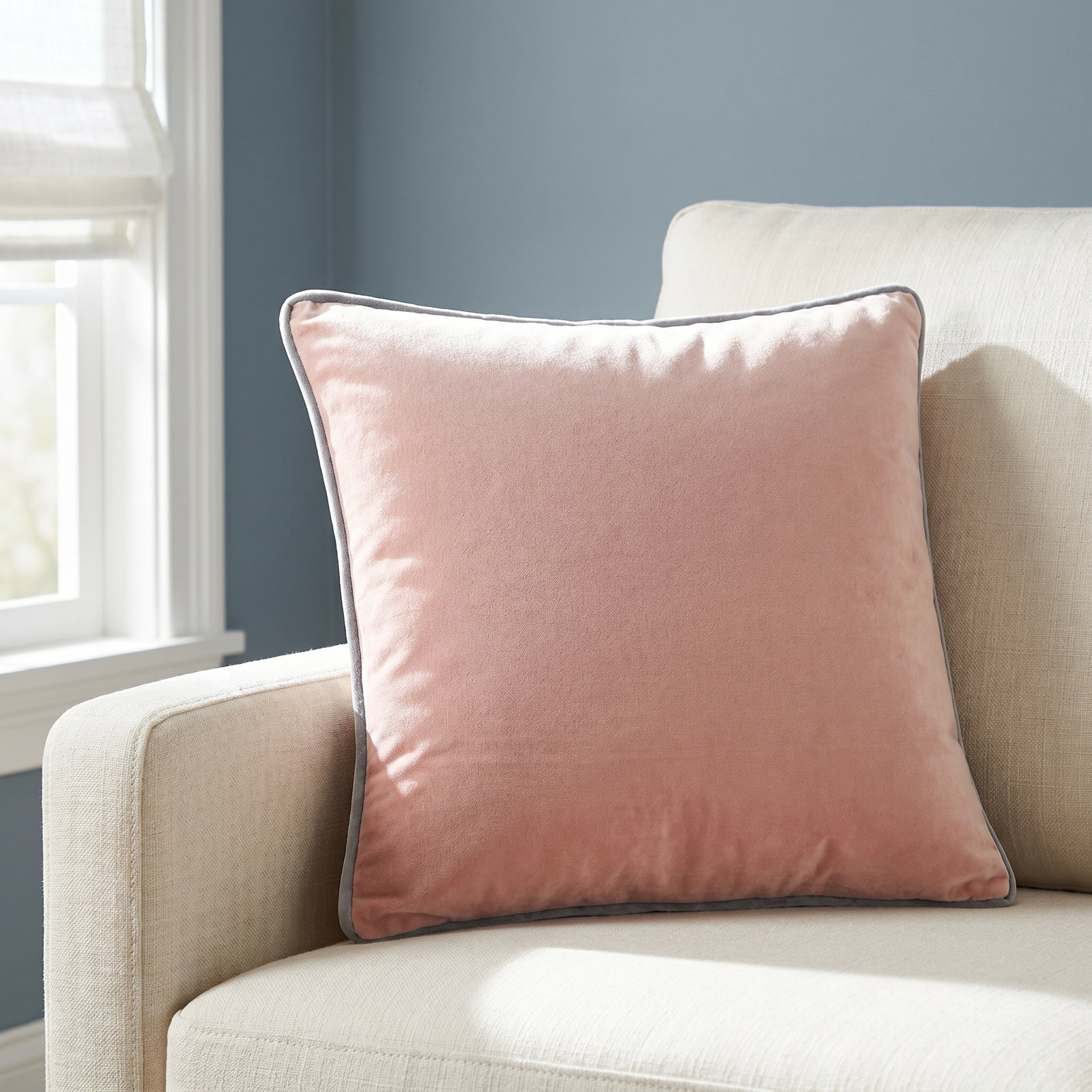 Brixen 18" x 18" Cotton Pillow Cover, Pillow Cover Only - No Insert