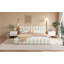 King Size Upholstered Platform Bed With Thick Fabric, Grounded Bed With Solid Frame, Gray-374285268