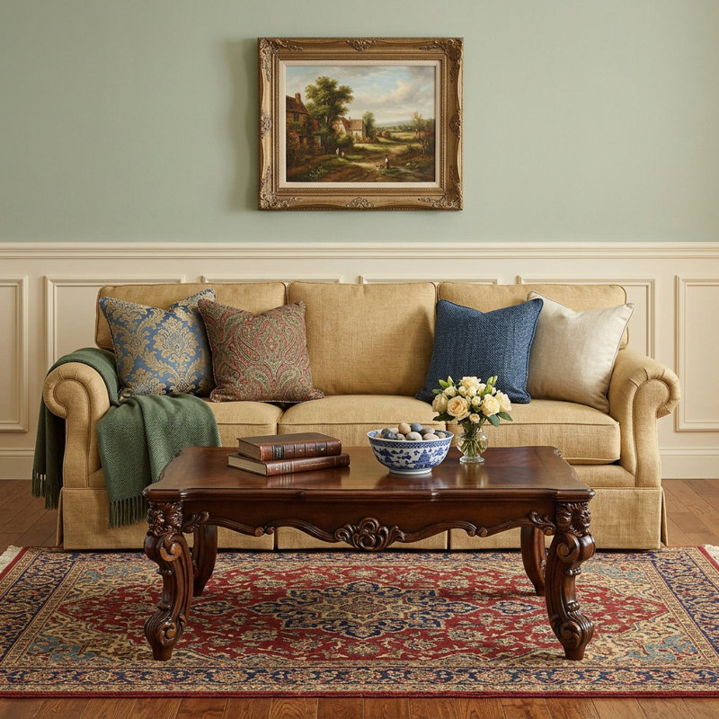 53" Dark Brown Wood Coffee Table