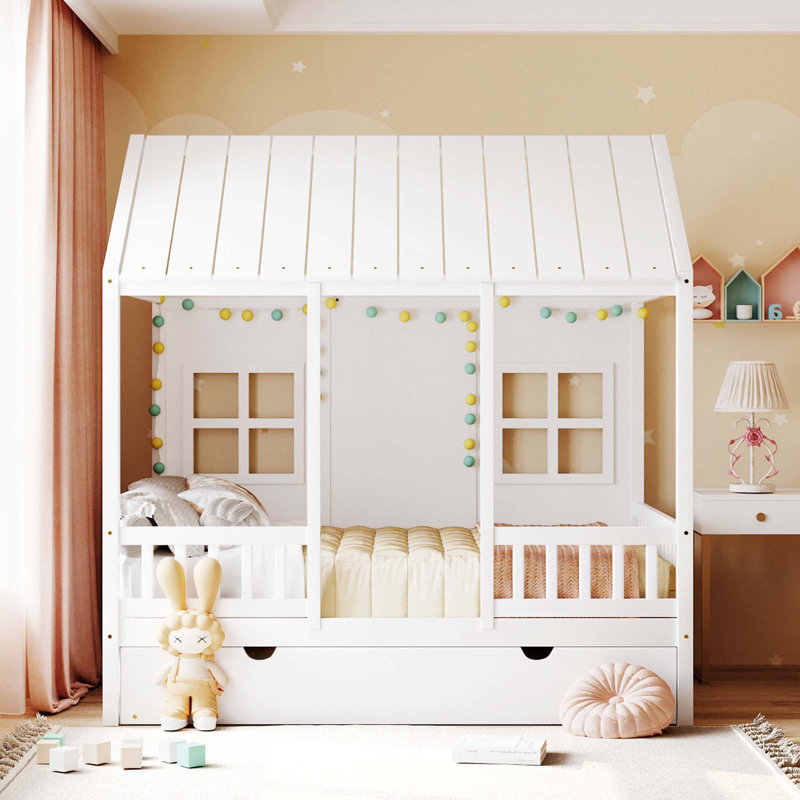 Lit gigogne en bois, Complet/Double