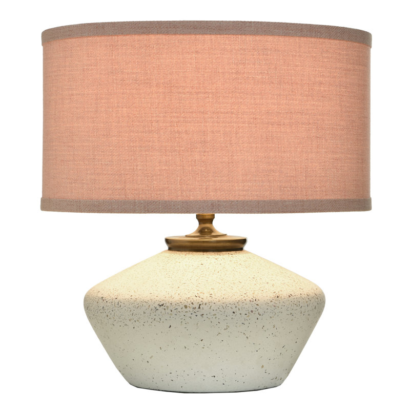 Lampe de table Tamara Day for Stylecraft Gwendolyn, Blanc, Rose texturé