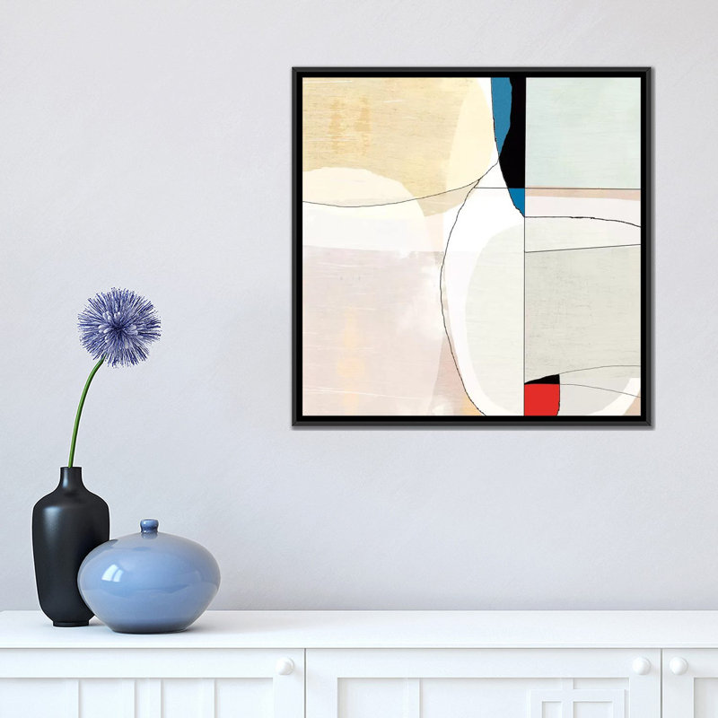 «Beuyer IV» par Sisa Jasper, reproduction sur toile tendue, H 18 po x l 18 po x P 1,5 po, Toile avec cadre noir, Pas de tapis
