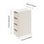 Chariot de rangement mobile à 4 tiroirs avec roulettes et chariot de rangement vertical étroit moderne pour le bureau-522769657