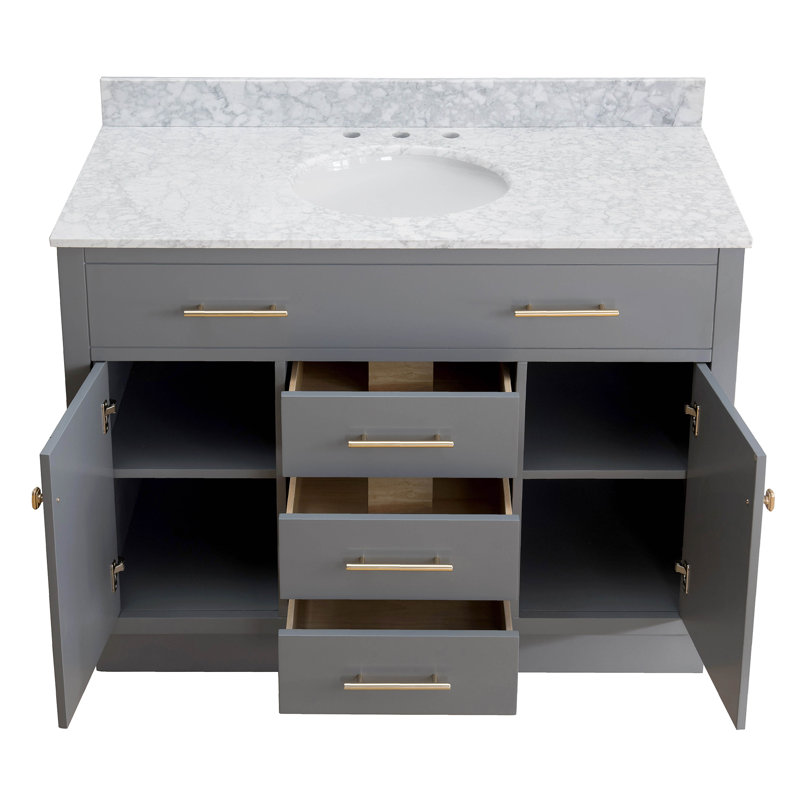 Meuble-lavabo 48 po gris