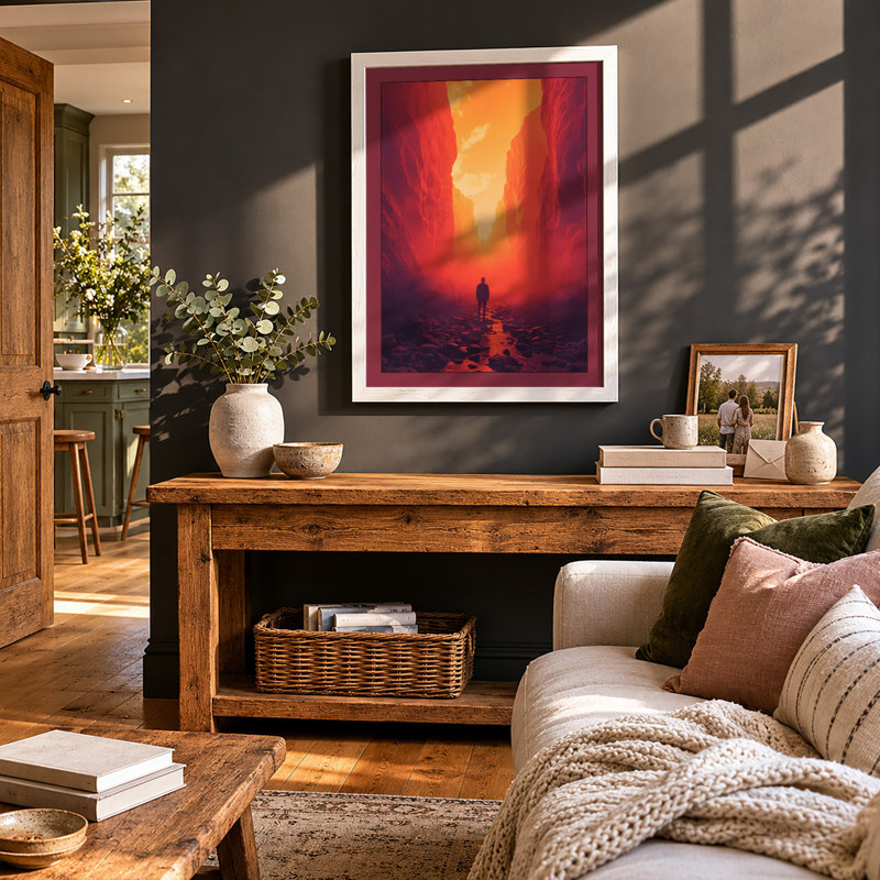 Light Beyond Modern - Print, A4 - 29.7 x 21.0 cm, White