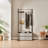Coat Rack with Hooks Dual Drawers Storage