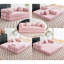 Canapé-lit convertible avec oreiller cylindrique, canapé-lit pliant en velours côtelé avec structure de forme fixe, canapé-lit de salon pour salon, chambre à coucher, salon, studio (Fenhong)-1674584798