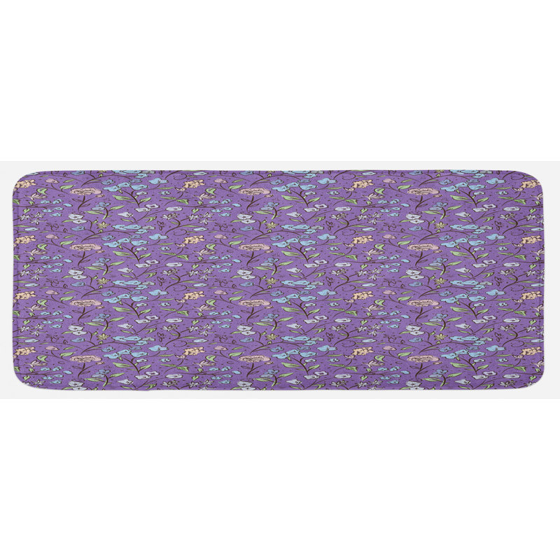 Tapis de cuisine botanique