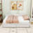 Modern Full Size Upholstered Daybed with Storage Drawers-2143799885