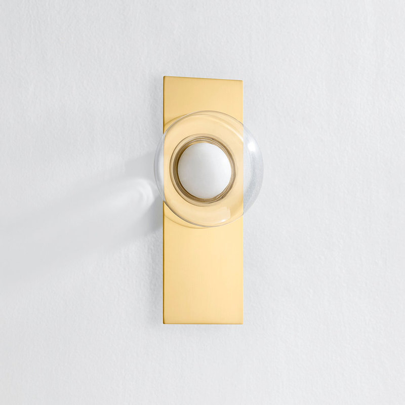 Pound Ridge 1 - Light LED Flush Mounted Sconce, Aged Brass