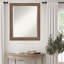 Miroir mural encadré biseauté brun moyen-119686734