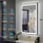 Matte Black Matel Framed Vanity Mirror with Lights, Front-lit and Back-lit, Memory Function, 3 Color Temperatures, Dimmable Light & Anti-fog Tempered Glass ETL Listed LED Mirror-985932555-985932546