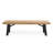 Outdoor Bench With Slat Panel Design And Acacia Wood Frame(Set Of 2), Natural And Grey-960911893