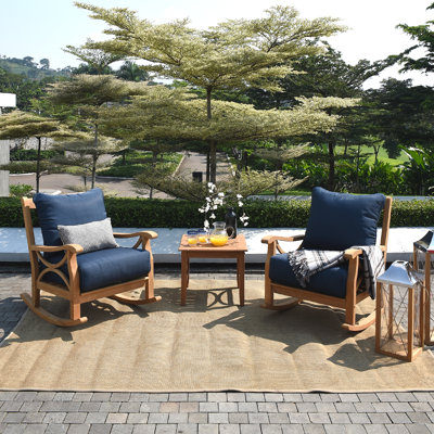 Ensemble de conversation pour 2 personnes Brunswick Teak