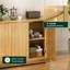 Grande armoire de rangement avec buffet et tablettes réglables