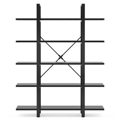 5-Tier Bookshelf, Open Etagere Bookcase Storage Display Rack