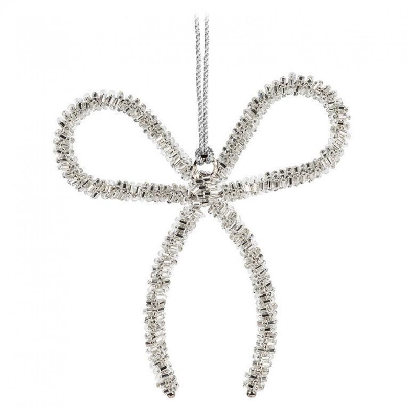 Slim Bow Bead Ornament