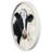 Cow Portrait Round Framed Print-192743245