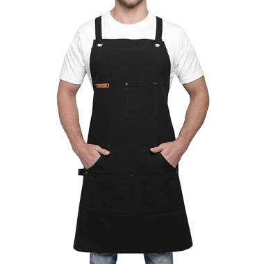 Black Cooking Apron BEST MOM EVER, Womens Barbecue Aprons, Fully  Adjustable, Two Pockets, Extra Long Ties