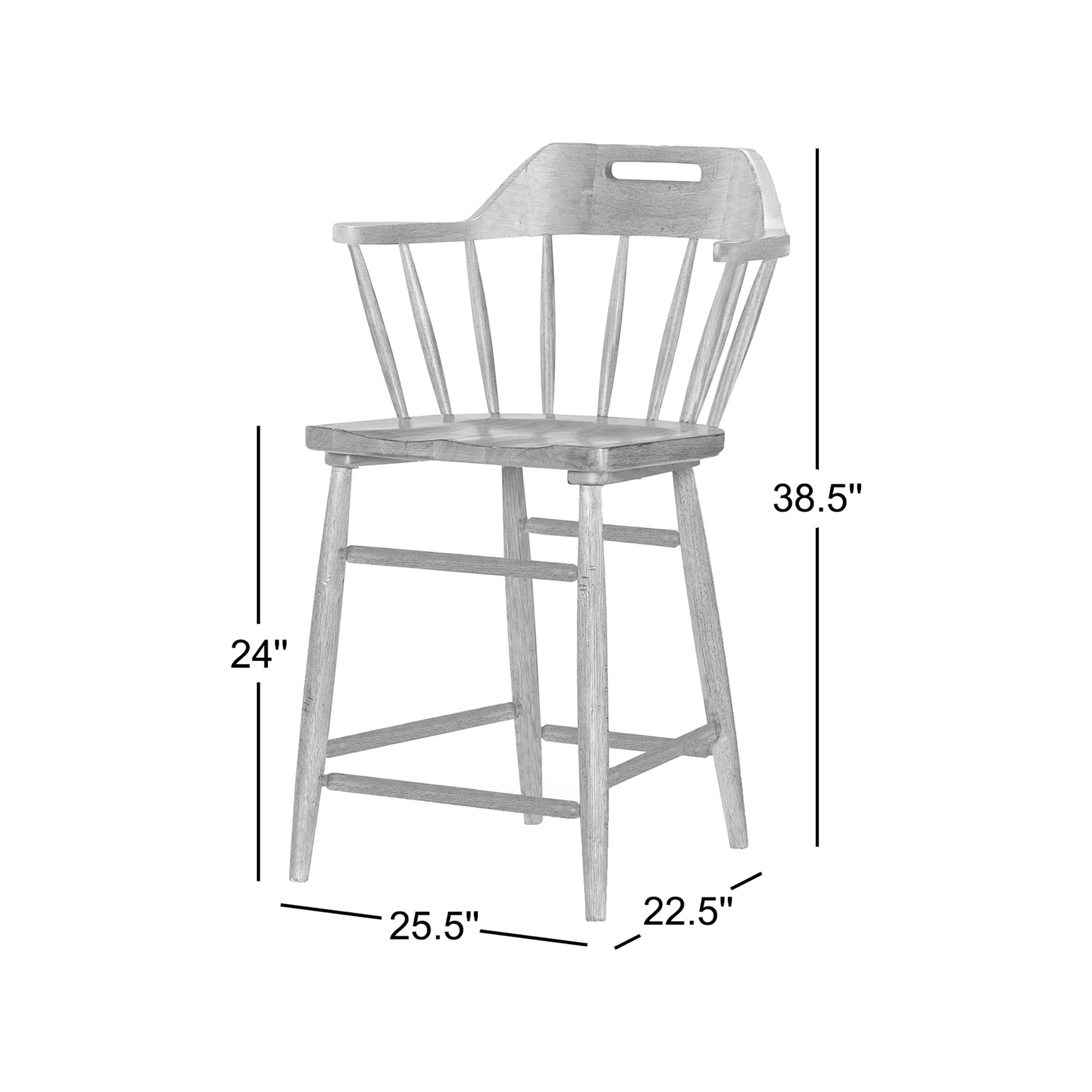 Country Living Counter Height Chair, Black
