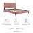 Modway Leah Chevron Tufted Performance Velvet Platform Bed-1183641406-1183641405