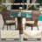 Outdoor Cushions For Patio Furniture Set Of 4, 17 X 16 X 3 Inch Waterproof Outdoor Chair Seat Cushions,  D-shape With Non-slip Tie-481420278