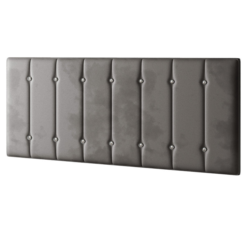 Chiesa Upholstered Headboard, Double (4'6), Grey