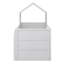 Lit mezzanine simple avec bureau et armoire pour enfants et adolescents, lit mezzanine en bois avec toit, tiroirs et tablettes de rangement-407667209