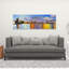 «Colorful City with Bridge by Day» - Art sur toile pour la décoration intérieure