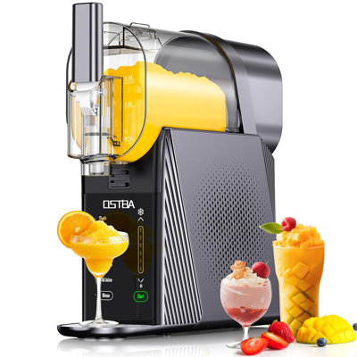 OSTBA APPLIANCE Slushie Machine - 88oz Slushy Machine for Home, Frozen Drink Maker, No Ice Needed, One-Touch Slush Machine with 6 Preset Programs Self-Clean Function for Margaritas, Milkshake, Frappés (Black)