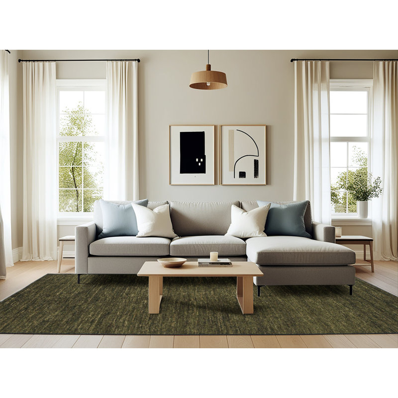 Tapis décoratif multicolore à motif abstrait, Rectangle 6 pi x 9 pi