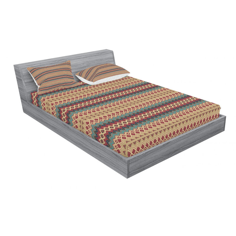 Microfiber Sheet Set, Queen Sheet Set with Fitted Sheet