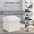 Small Foldable Square Linen Storage Bench Suitable For Living Room, Bedroom, Dormitory-1883939601