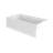 SIGNATURE Rectangle Flat Front 6632 Skirted Whirlpool White-102566989-102566991
