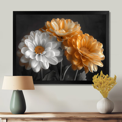  «White Yellow Luminous Luxury Mums Photo - Mums Wall Art Living Room