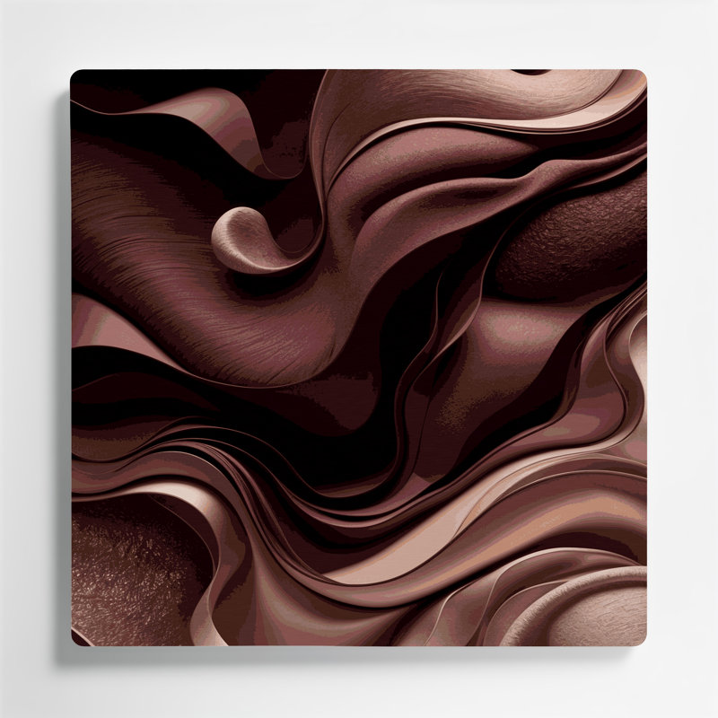Paysage abstrait 4, art mural en métal noir