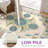 Aura Floral Machine Washable Blue / Beige / Green Indoor Area Rug with Non-Slip Backing-1991818158