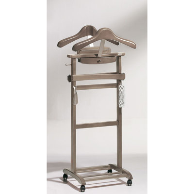 Solid Wood Freestanding Valet Stand