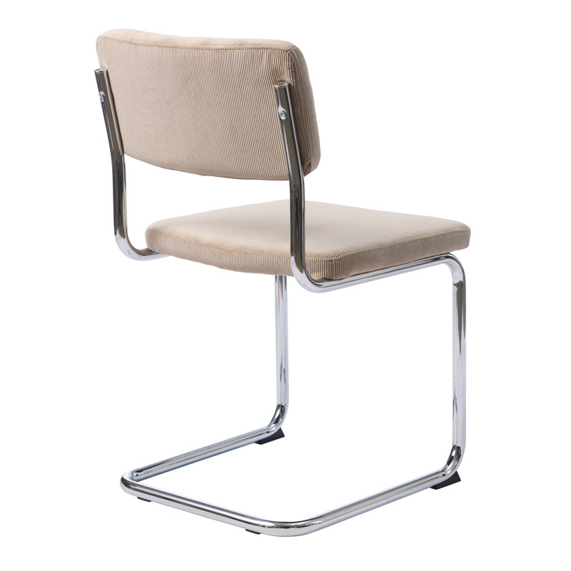 Lova Corduroy Cantilever Chair, Beige