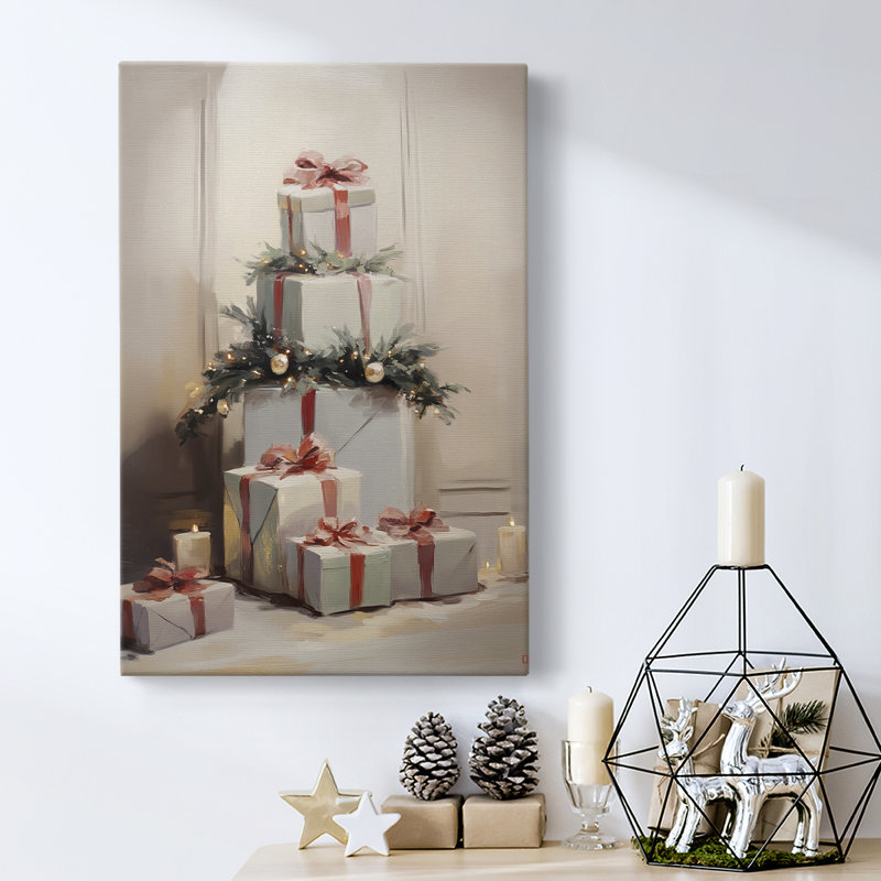 Art des Fêtes de Noël - Toile tendue avec châssis - Série 2-xiv, H 36 po x l 24 po