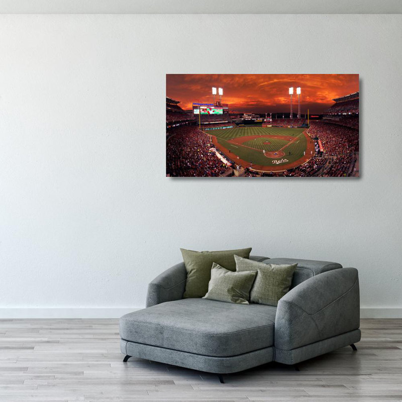 Great American Ballpark, H 21 po x l 40 po