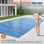 Couverture solaire pour piscine, bâche solaire rectangulaire de 12 x 6 m pour piscines creusées et hors sol, épaisseur 16 mil-135652720