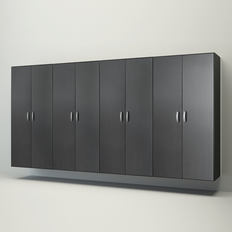 Deluxe 4 Piece Storage System, White/Silver Carbon