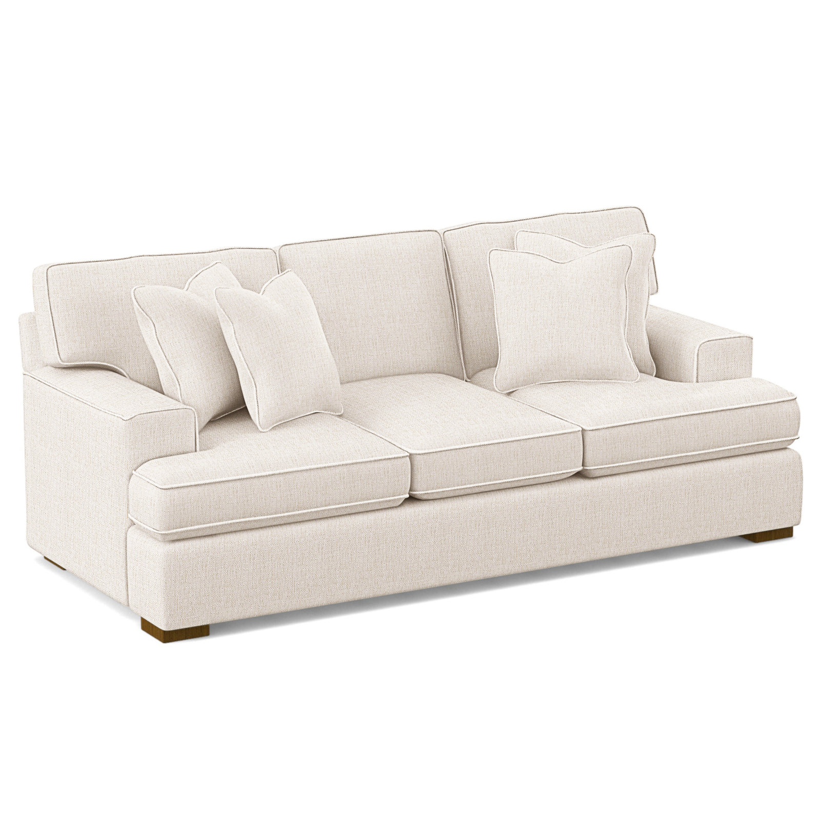 Sadie 97'' Sofa, White Sugar Performance; 0863-91, Havana Finish