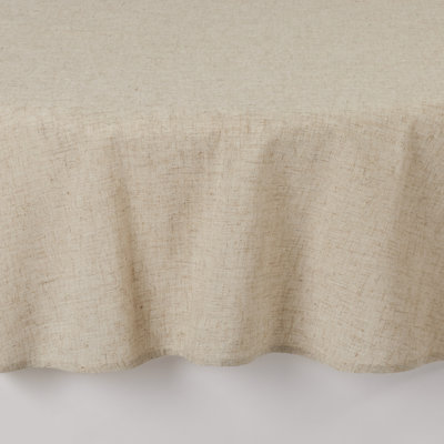 Polyester and Linen Machine Washable Tablecloth