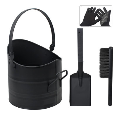 2.6 Gallon Metal Fireplace Bucket