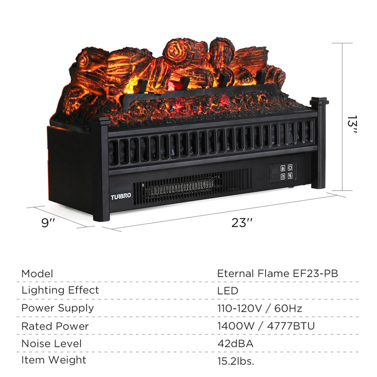 TURBRO 23'' W Electric Logs u0026 Reviews | Wayfair