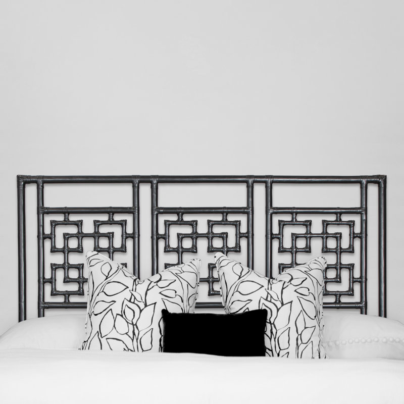 Palm Springs Open-Frame Headboard, Queen, Black