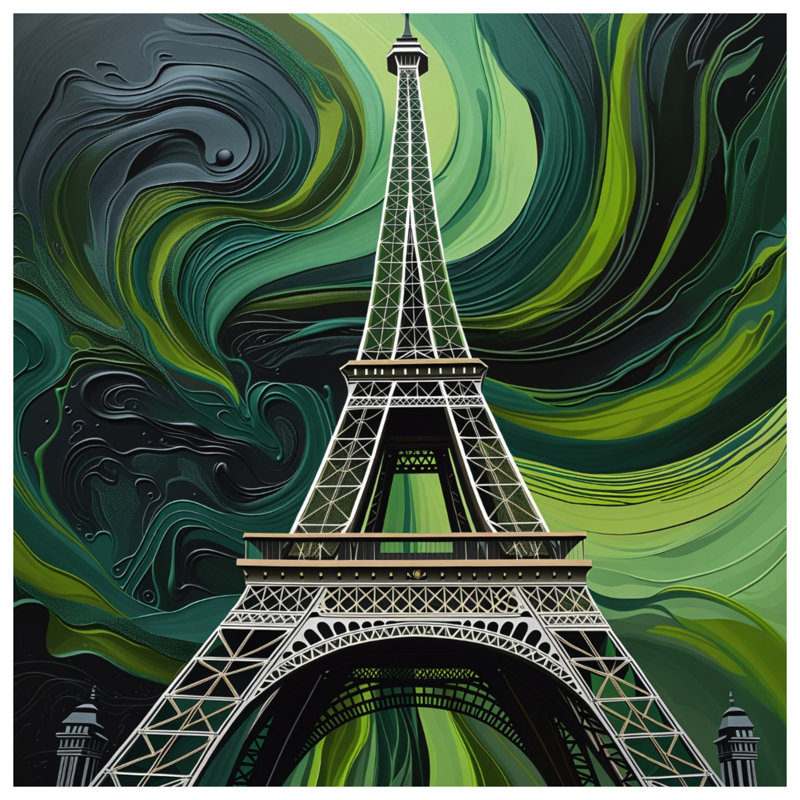 Coussin Tour Eiffel, coussins double face Architecture, 20 po x 20 po