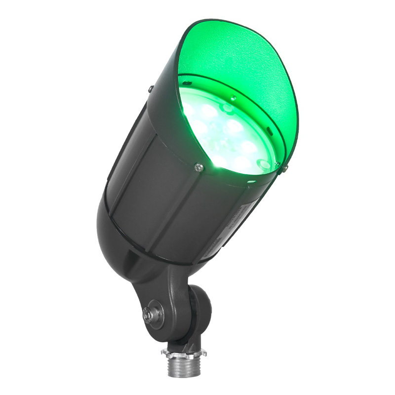 Black Aluminum RGBW Bluetooth Outdoor Spotlight